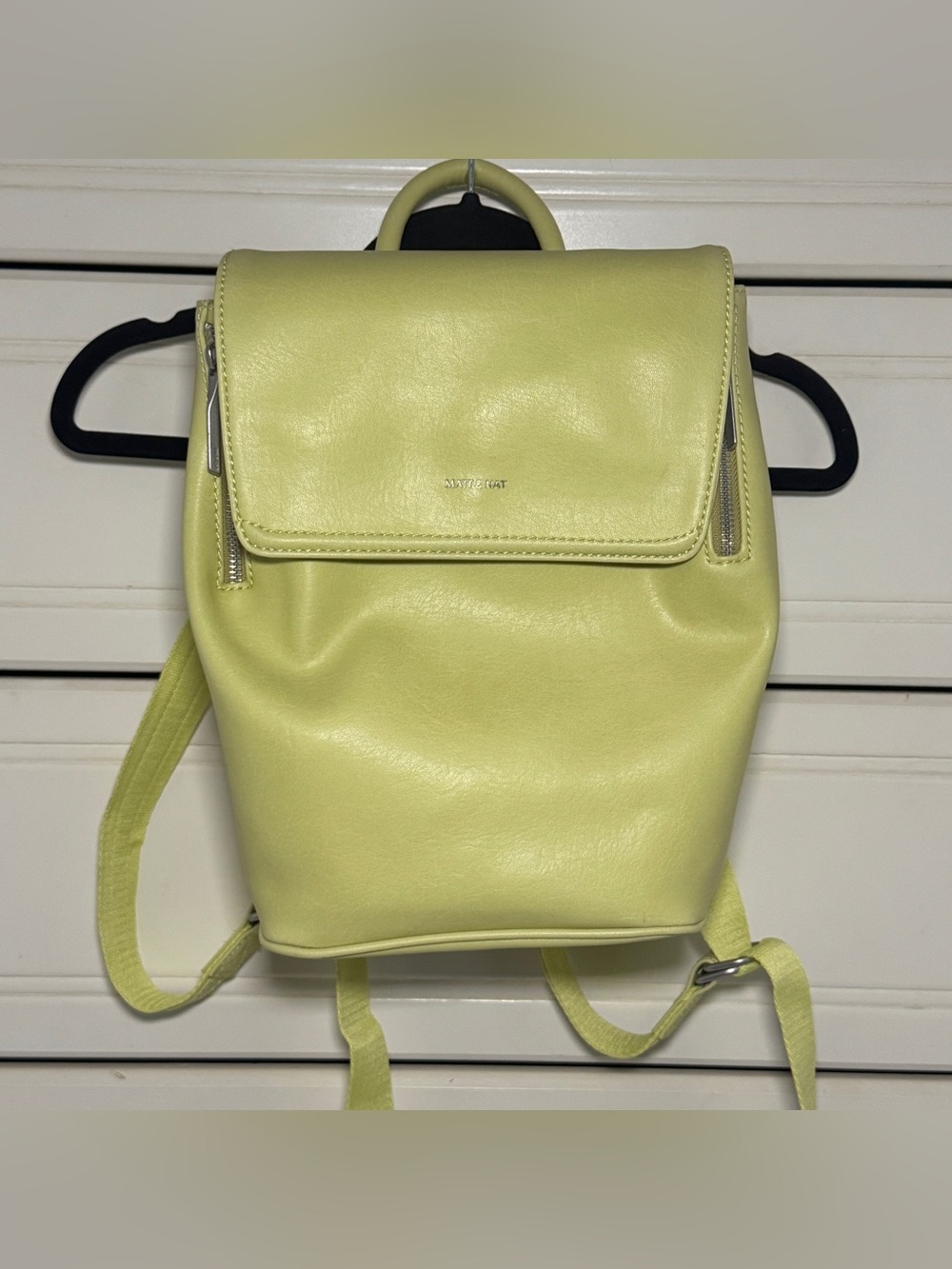 Matt & Nat Fabi Mini Backpack Martini Green Vegan - Picture 7 of 7